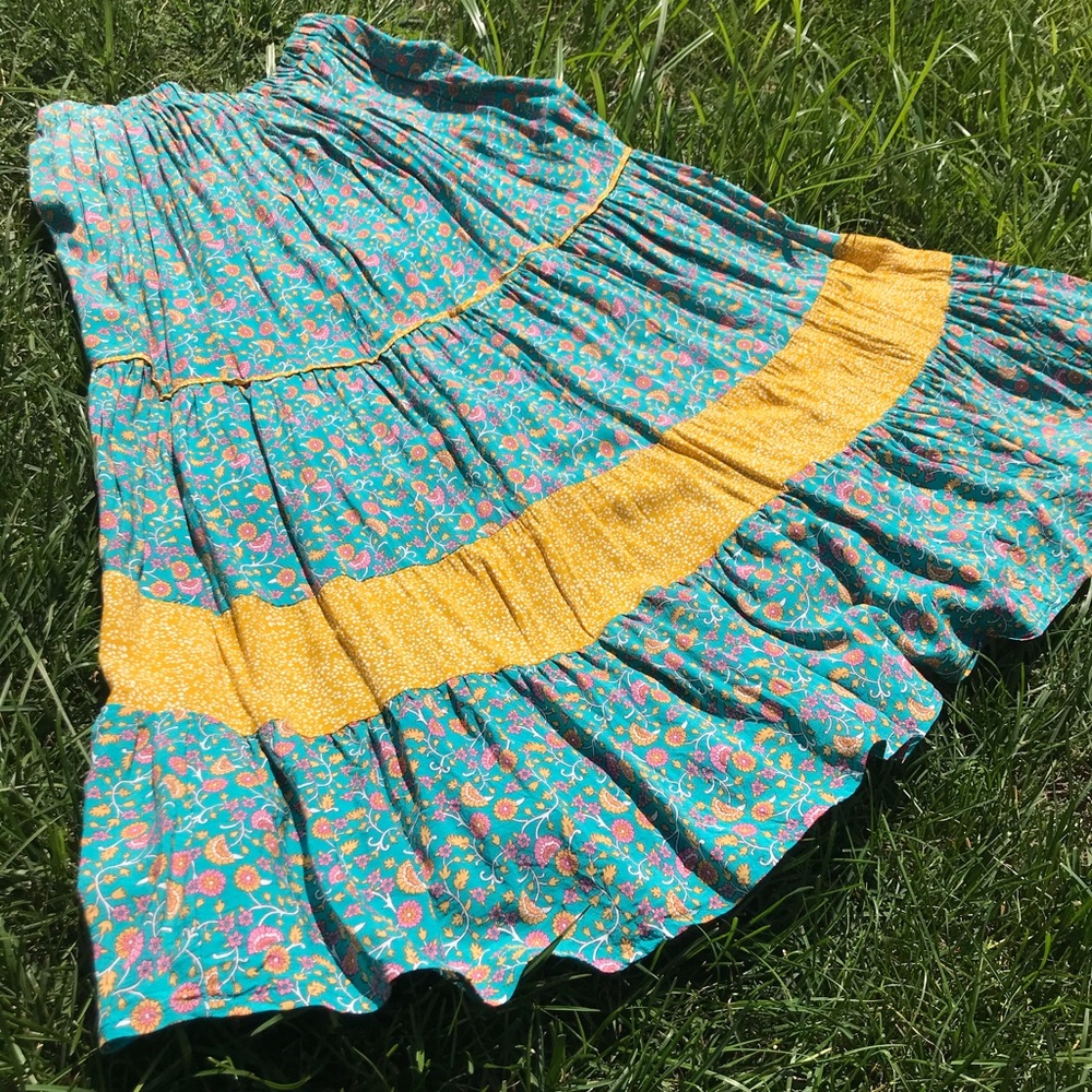 Cupshe Floral Pattern Maxi Skirt size M